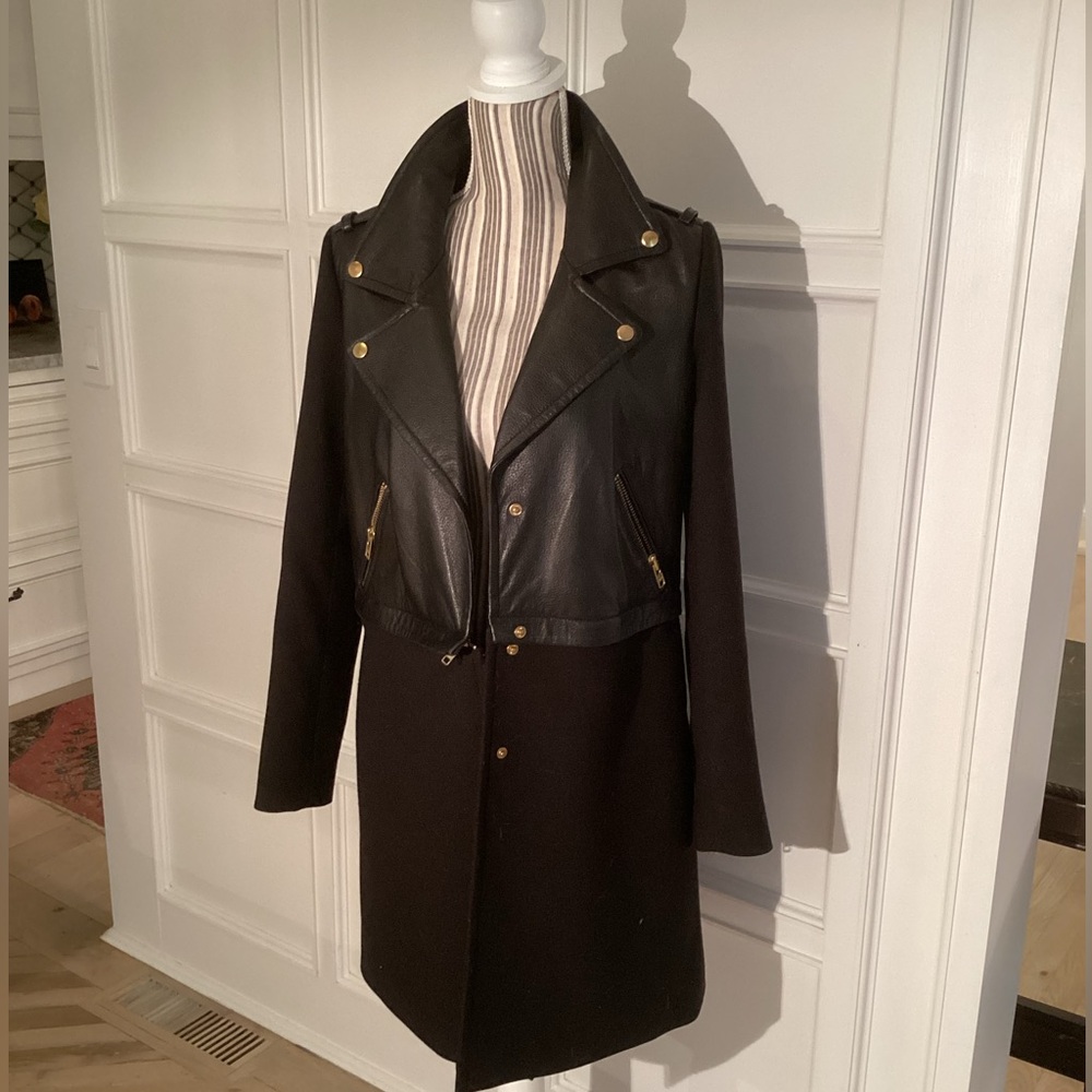 Lovers & Friends leather 2 piece zip jacket